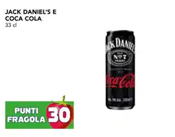 Esselunga Jack Daniel's e Coca Cola offerta