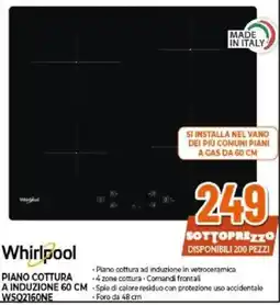 Expert Whirlpool PIANO COTTURA A INDUZIONE 60 CM offerta