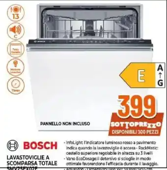 Expert LAVASTOVIGLIE A SCOMPARSA TOTALE BOSCH offerta