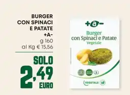 Panorama Burger con Spinaci e Patate +A- offerta