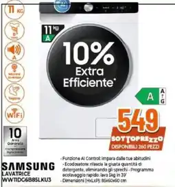 Expert SAMSUNG LAVATRICE offerta
