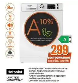 Expert Hotpoint LAVATRICE NR748GWSAIT offerta