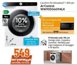 Expert Lavatrice EcoDosatore Ai-Control offerta