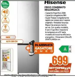 Expert Hisense FRIGO COMBINATO RB440N4ACA offerta