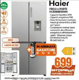 Expert Haier FRIGO 4 PORTE HCR3818EWMM offerta