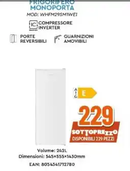 Expert FRIGORIFERO MONOPORTA offerta