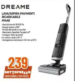 Expert DREAME LAVA/ASPIRA PAVIMENTI RICARICABILE H14AE offerta