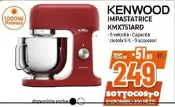 Expert KENWOOD IMPASTATRICE KMX751ARD offerta