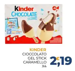 Moderna Kinder Cioccolato Gel Stick Caramello offerta