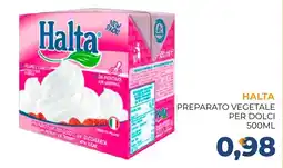 Moderna Halta preparato vegetale per dolci offerta