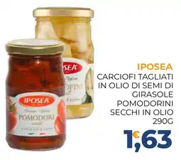Moderna IPOSEA CARCIOFI TAGLIATI IN OLIO DI SEMI DI GIRASOLE POMODORINI SECCHI IN OLIO offerta