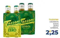 Moderna Tassoni Cedrata Soda Zero offerta
