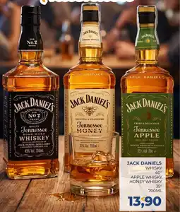 Moderna Jack daniels whisky 40° apple whisky, honey whisky 35° offerta