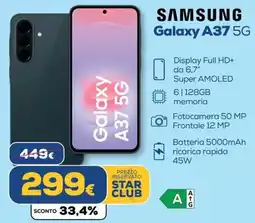 Euronics SAMSUNG Galaxy A37 5G offerta