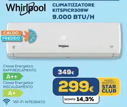 Euronics Whirlpool CLIMATIZZATORE KITSPICR309W offerta