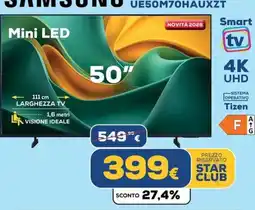 Euronics Samsung TV Mini LED 50" offerta