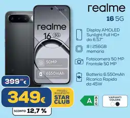 Euronics realme 16 5G offerta