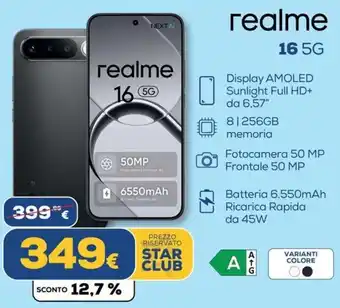Euronics realme 16 5G offerta