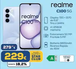 Euronics realme C100 5G offerta