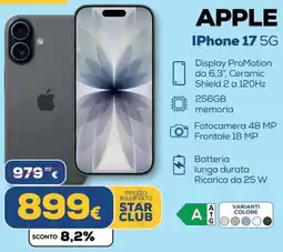 Euronics APPLE iPhone 17 5G offerta