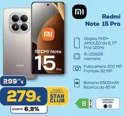 Euronics Redmi Note 15 Pro offerta