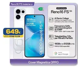 Euronics OPPO Reno16 FS 5G offerta