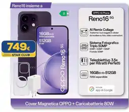 Euronics OPPO Reno16 5G offerta