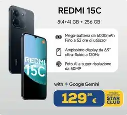 Euronics REDMI 15C offerta