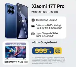 Euronics Xiaomi 17T Pro offerta
