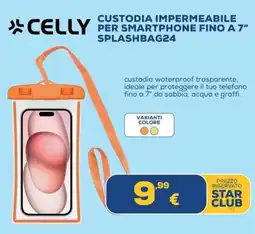 Euronics CUSTODIA IMPERMEABILE PER SMARTPHONE FINO A 7" SPLASHBAG24 offerta