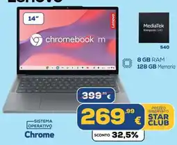 Euronics Lenovo Chromebook m offerta