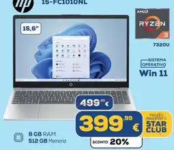 Euronics HP 15-FC1010NL offerta
