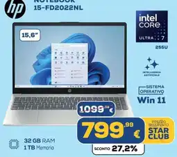 Euronics NOTEBOOK 15-FD2022NL offerta
