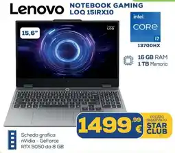 Euronics Lenovo NOTEBOOK GAMING LOQ 15IRX10 offerta