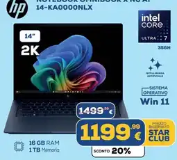 Euronics HP NOTEBOOK OMNIBOOK X NG AI offerta