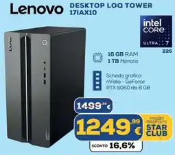 Euronics Lenovo DESKTOP LOQ TOWER 17IAX10 offerta