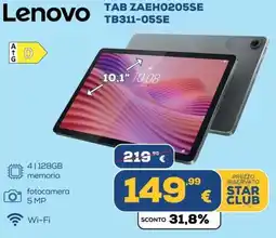 Euronics Lenovo TAB ZAEH0205SE offerta