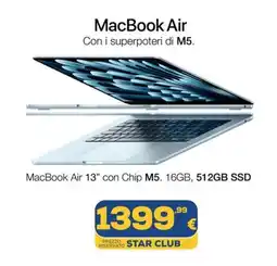 Euronics MacBook Air offerta