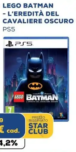 Euronics Lego batman, l'eredità del cavaliere oscuro PS5 offerta