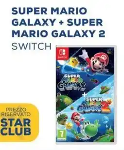 Euronics Super mario galaxy + super mario galaxy 2 switch offerta