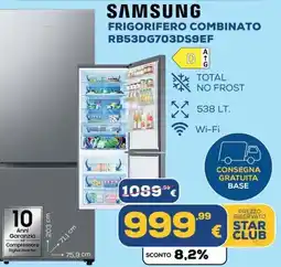 Euronics SAMSUNG FRIGORIFERO COMBINATO offerta