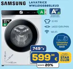 Euronics LAVATRICE SAMSUNG offerta