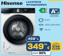 Euronics Lavatrice Hisense offerta