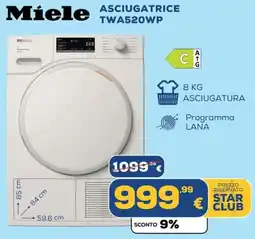 Euronics Miele ASCIUGATRICE TWA520WP offerta