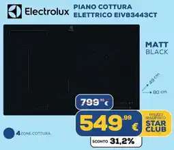 Euronics Electrolux PIANO COTTURA ELETTRICO EIV83443CT offerta