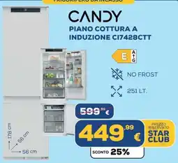 Euronics CANDY PIANO COTTURA A INDUZIONE CI7428CTT offerta