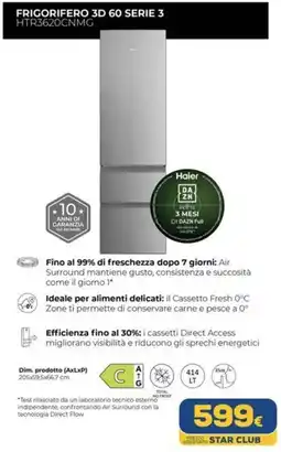 Euronics FRIGORIFERO 3D 60 SERIE 3 Haier offerta