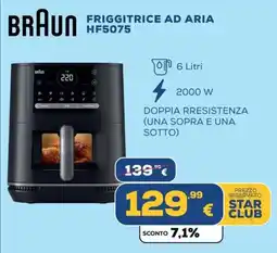 Euronics BRAUN FRIGGITRICE AD ARIA HF5075 offerta