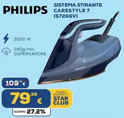 Euronics PHILIPS SISTEMA STIRANTE CARESTYLE 7 offerta