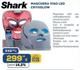 Euronics Shark MASCHERA VISO LED CRYOGLOW offerta